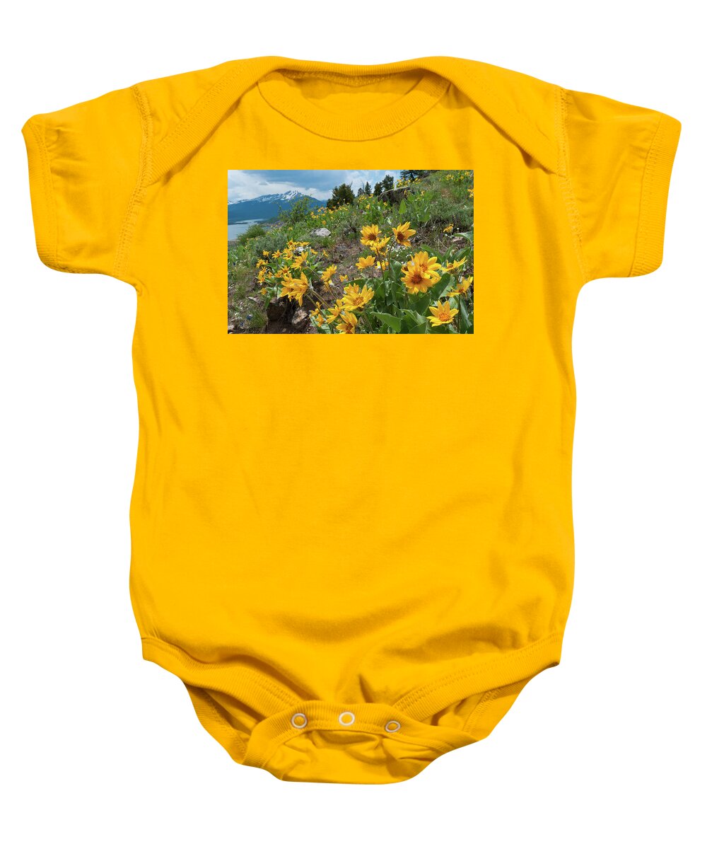 Silverthorne Baby Onesie featuring the photograph Oh Lovely Colorado by Cascade Colors