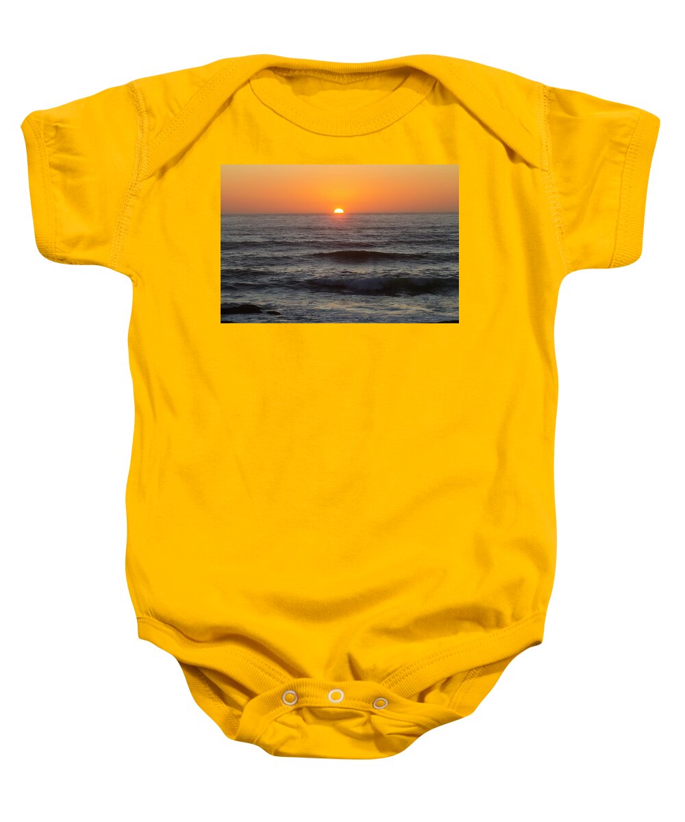 Sunset Baby Onesie featuring the photograph Pacific Sunset by Mark Miller