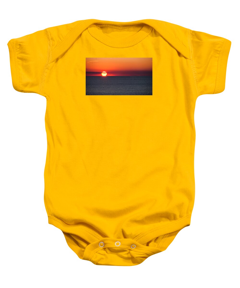 Sunset Baby Onesie featuring the photograph Pour Some Sunset by Charles McCleanon