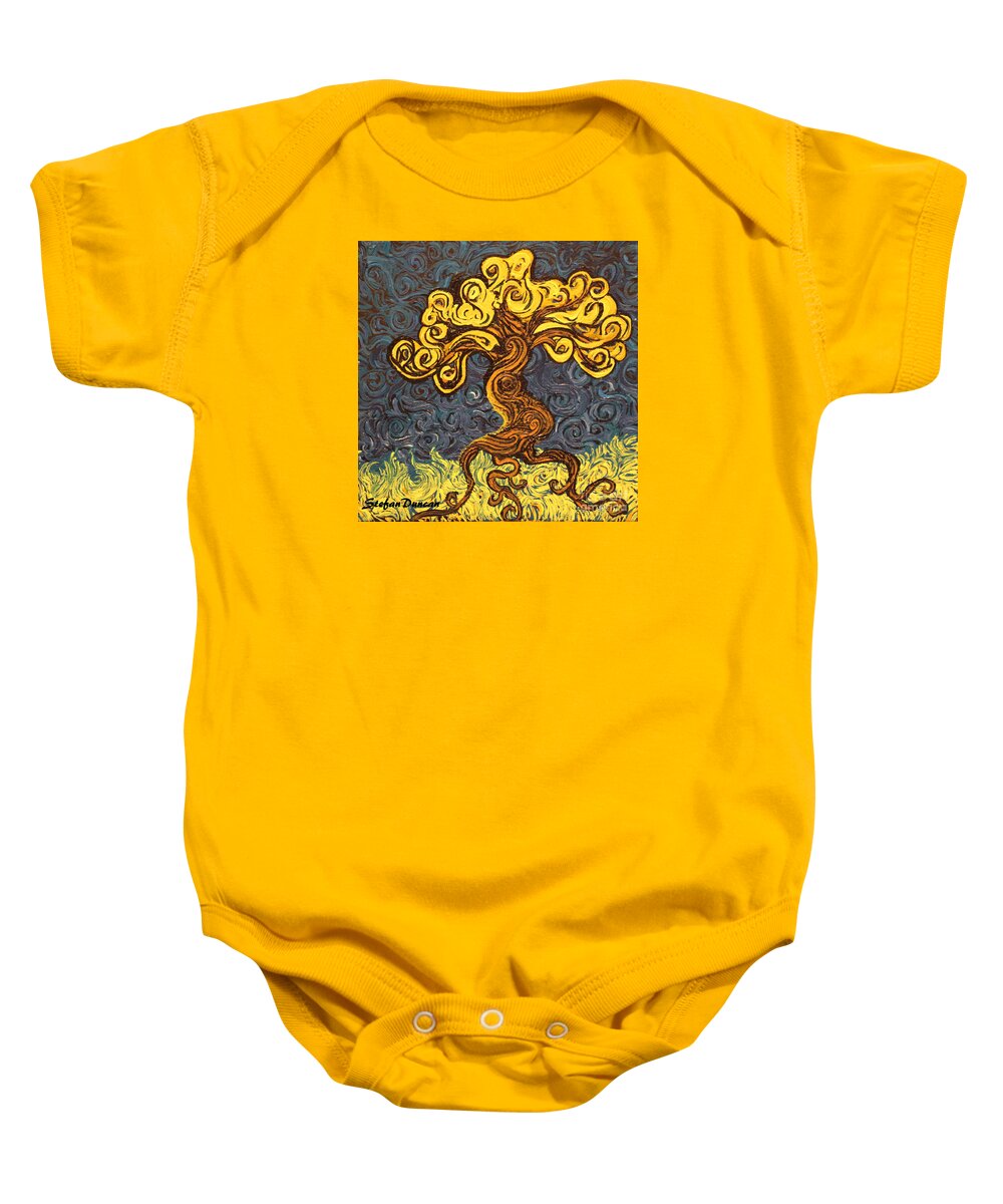 Impressionism Baby Onesie featuring the painting Radiant Within by Stefan Duncan