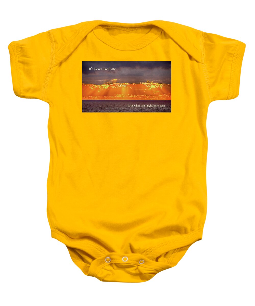 Hope Baby Onesie featuring the photograph Rays of Hope by Rebecca Samler