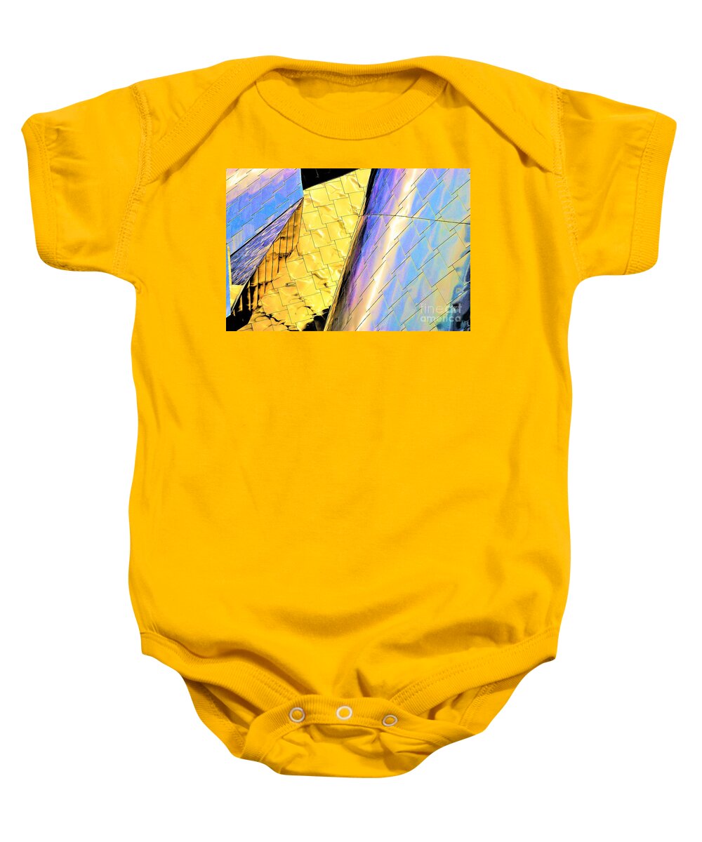 Reflections Peter B. Lewis Building Baby Onesie featuring the photograph Reflections on Peter B. Lewis Building, Cleveland2 by Merle Grenz