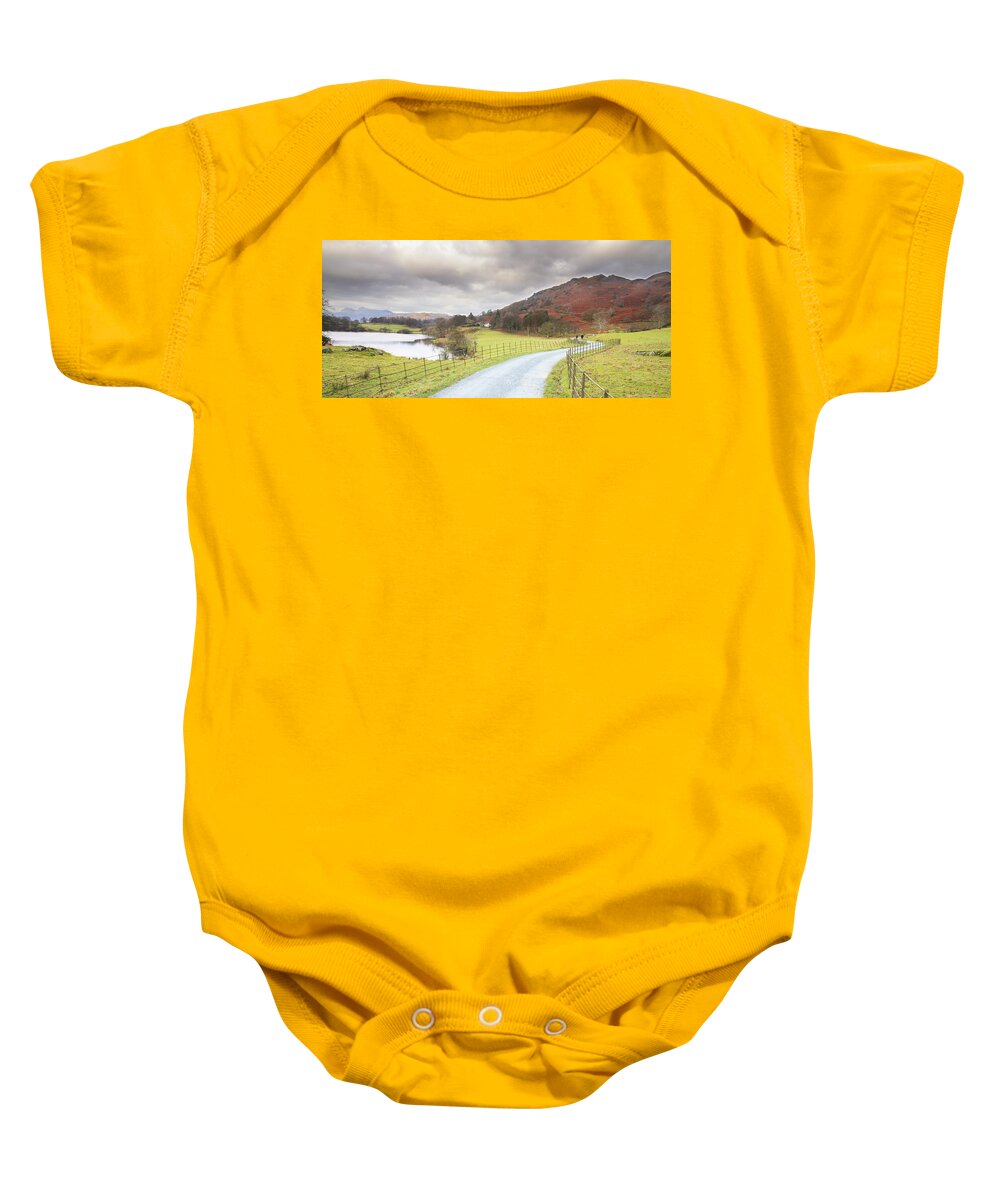 Agriculture Baby Onesie featuring the photograph Scenic cumbria by Chris Smith