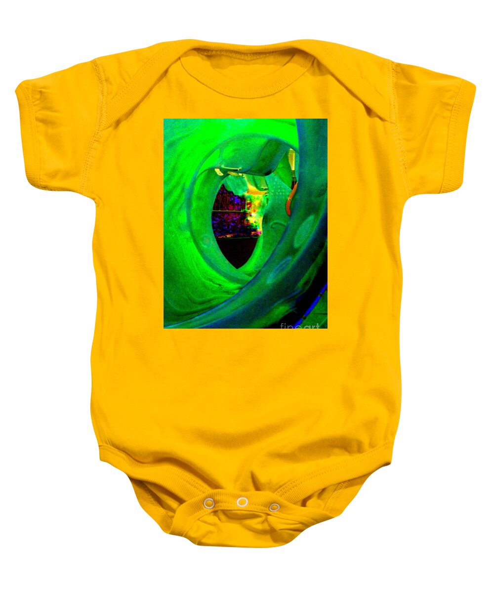 Seaglass Baby Onesie featuring the photograph Seaglass Invert 13 by Randall Weidner
