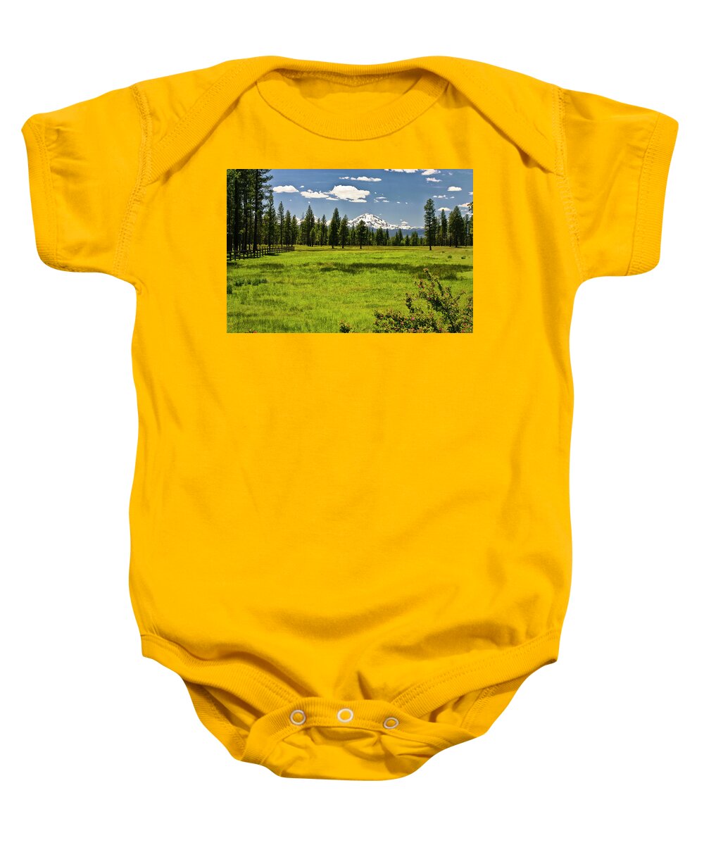 Scenic Baby Onesie featuring the photograph Sisters Ranchland by Albert Seger