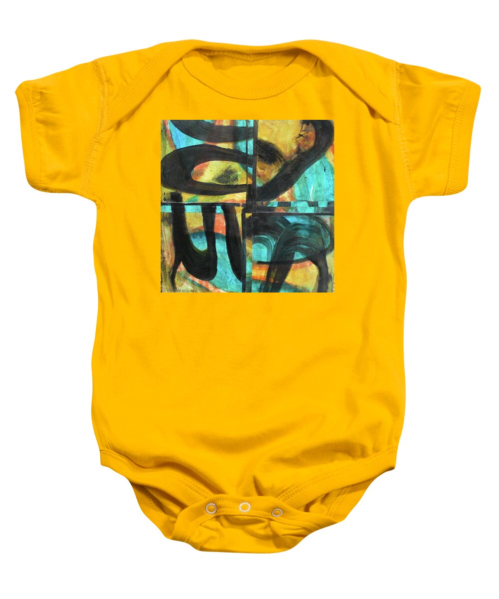 Standing Rock Baby Onesie featuring the painting Honoring Standing Rock Water Protectors by Mary Sullivan