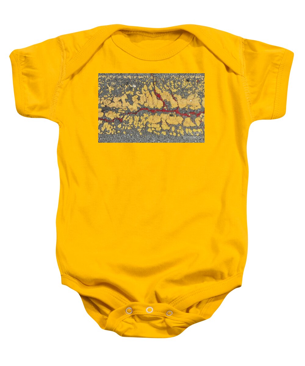 Color Contrast Pattern Texture Eddy Street San Francisco Baby Onesie featuring the photograph Streets/Sidewalks of SF 1-1 by J Doyne Miller