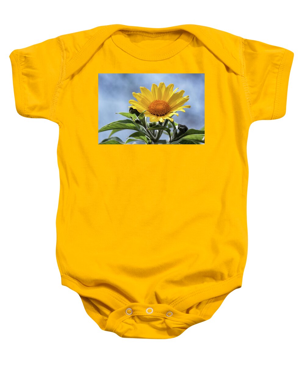 Sunflower Baby Onesie featuring the photograph Sunflower by Saija Lehtonen