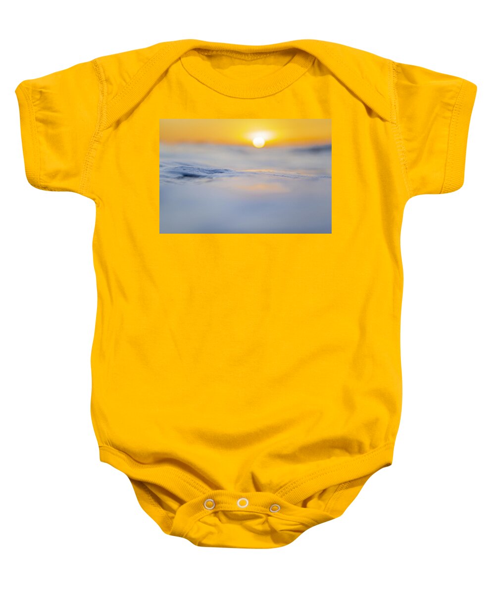 Wave Baby Onesie featuring the photograph Sunny Side Up by Sean Davey