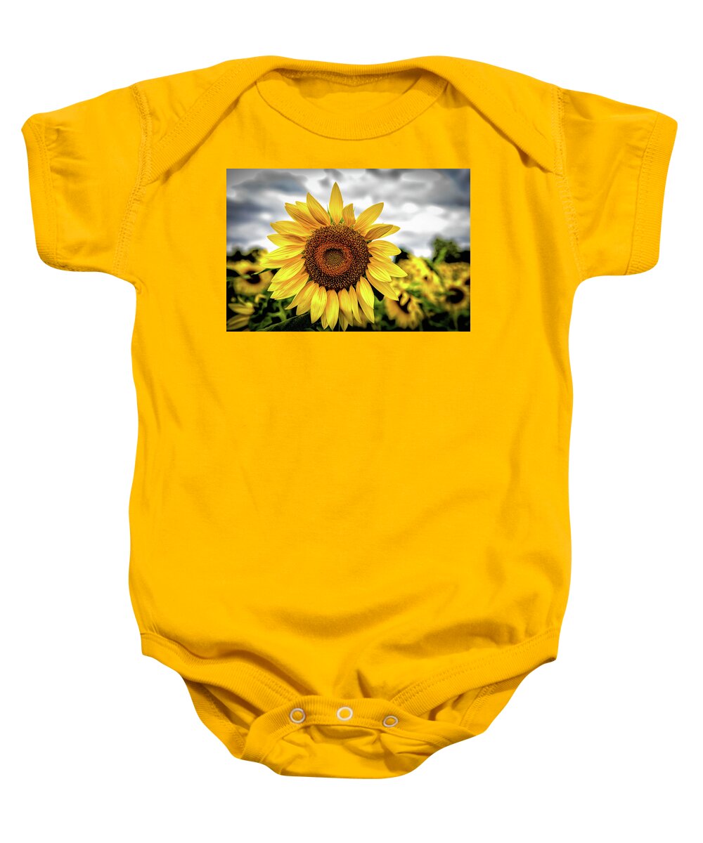 Flowers & Plants Baby Onesie featuring the photograph Sunshine by Louis Dallara