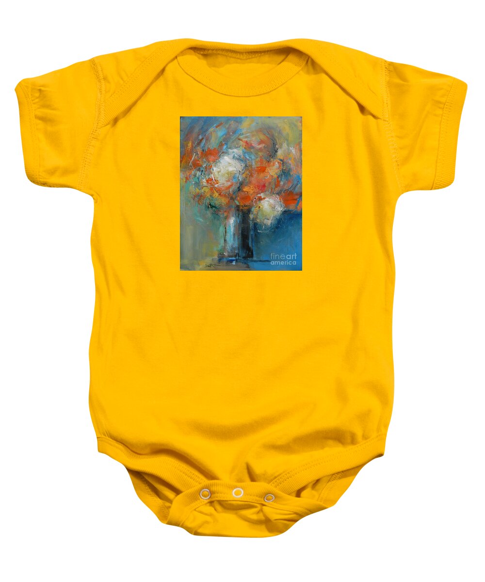 Floral Baby Onesie featuring the painting Tangerine Dreams by Dan Campbell