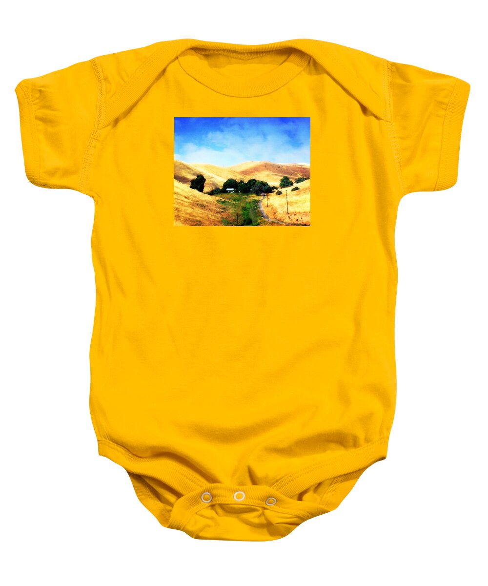 House Baby Onesie featuring the photograph The House in the Hollow by Timothy Bulone