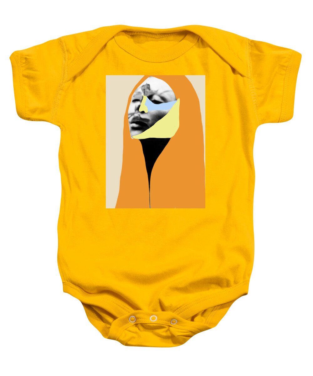 Mixed Media Baby Onesie featuring the digital art The peace within by Maria Lankina