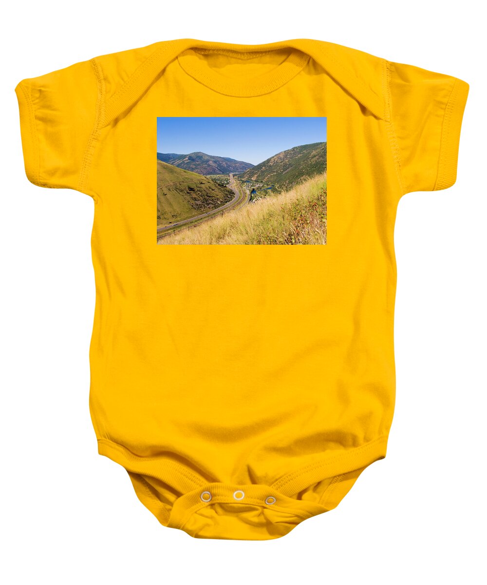 Adventure Baby Onesie featuring the photograph Hellgate Canyon by Todd Bannor