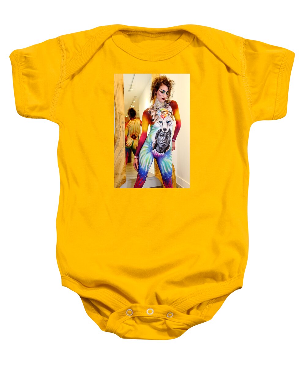 The Healthcare Gallery Baby Onesie featuring the photograph Triumphant II by Cully Firmin