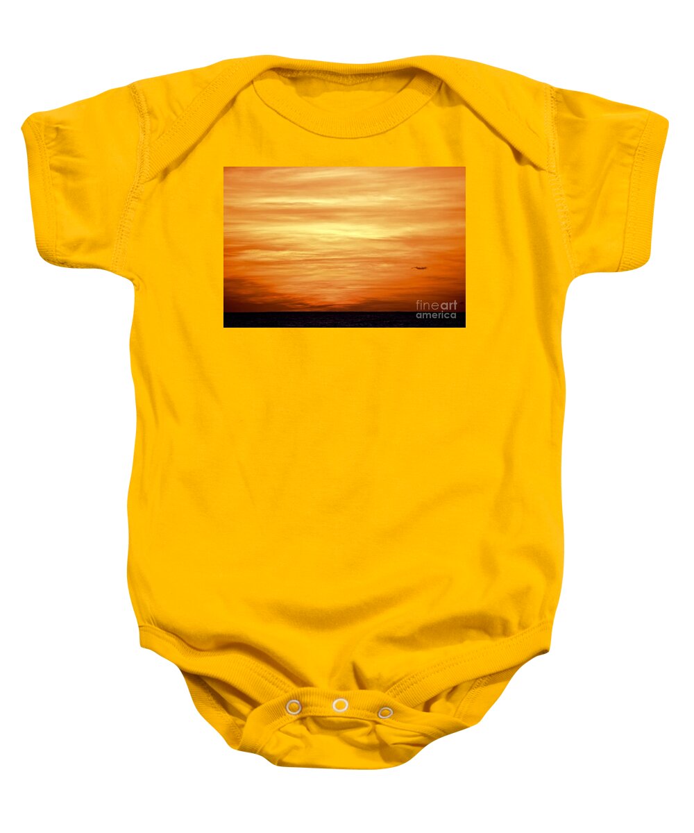 Sunset Baby Onesie featuring the photograph Turneresque Sunset by Debra Banks