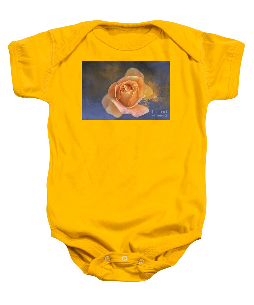 Rose Baby Onesie featuring the photograph Winter Rose by Eva Lechner