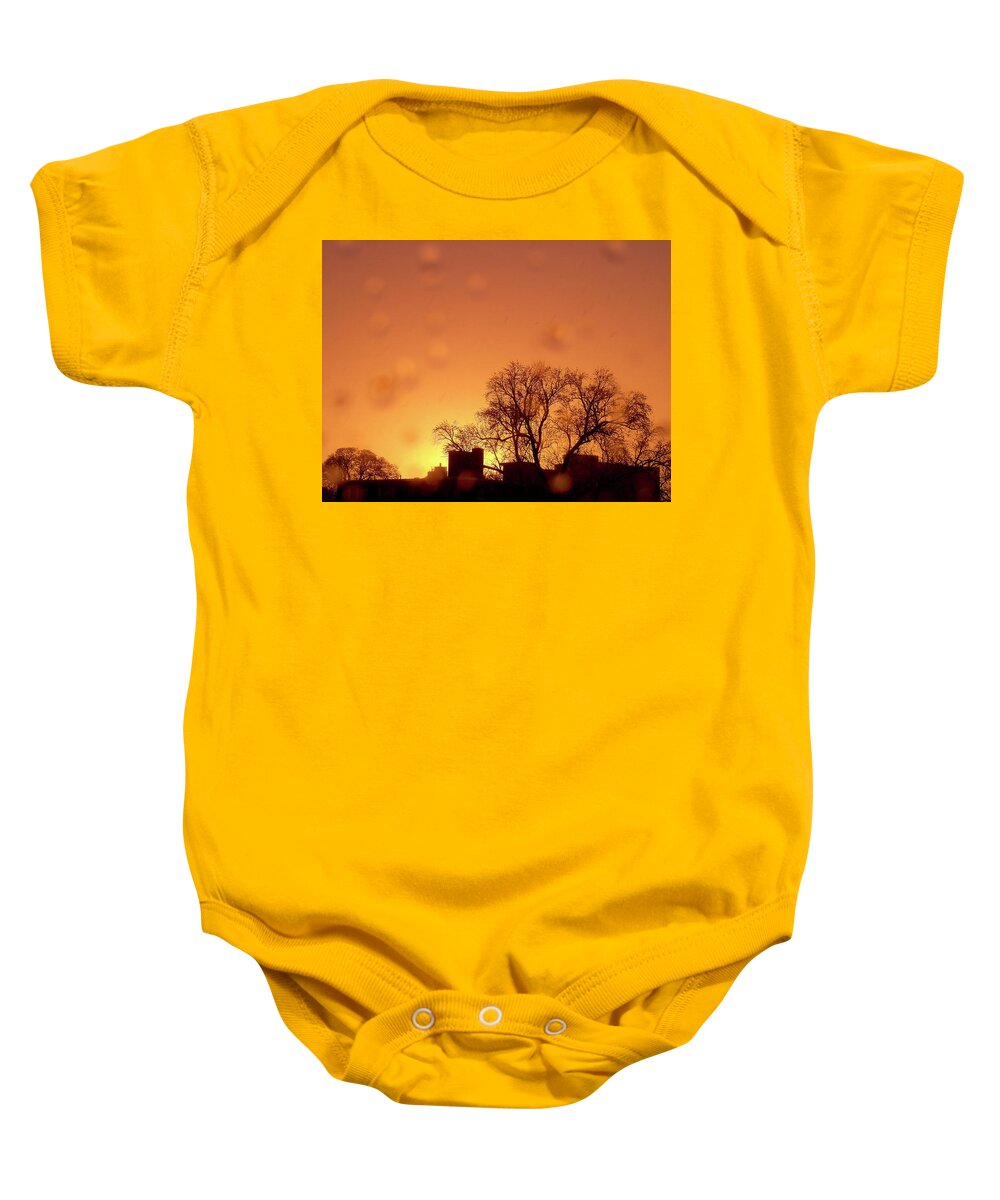 Massachusetts Baby Onesie featuring the photograph Yellow Sun by Christopher Brown