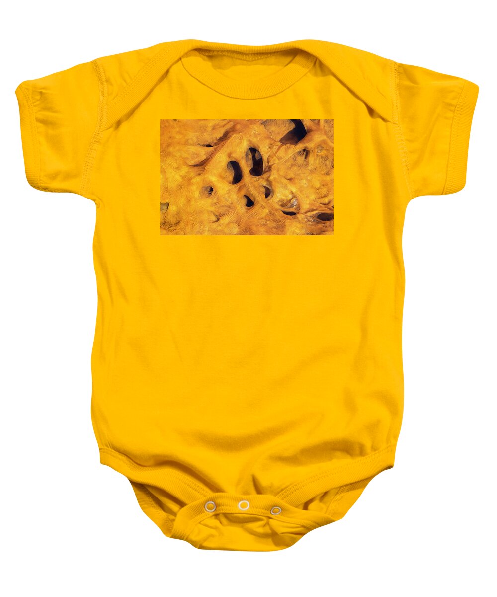 American West Baby Onesie featuring the photograph Bacterial Growth In Thermal Spring #2 by Ivan Kuzmin