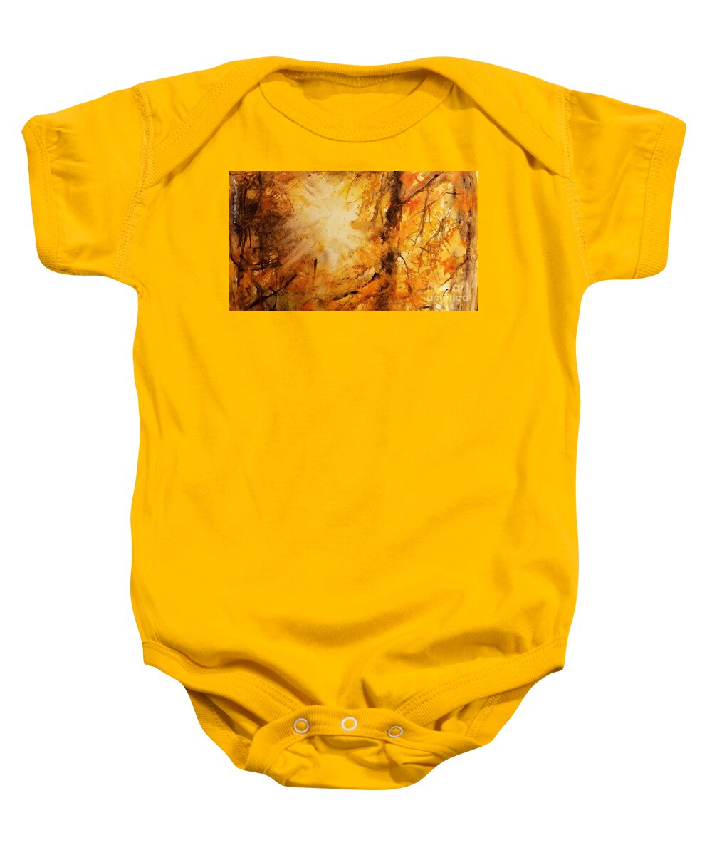 #28 2019 Baby Onesie featuring the painting #28 2019 #28 by Han in Huang wong