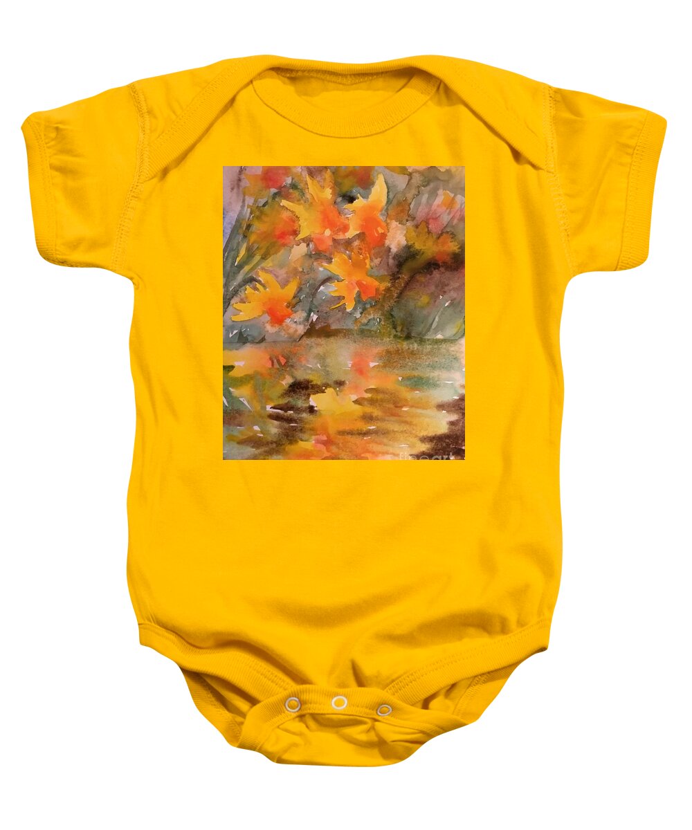 #772019 Baby Onesie featuring the painting #772019 #772019 by Han in Huang wong