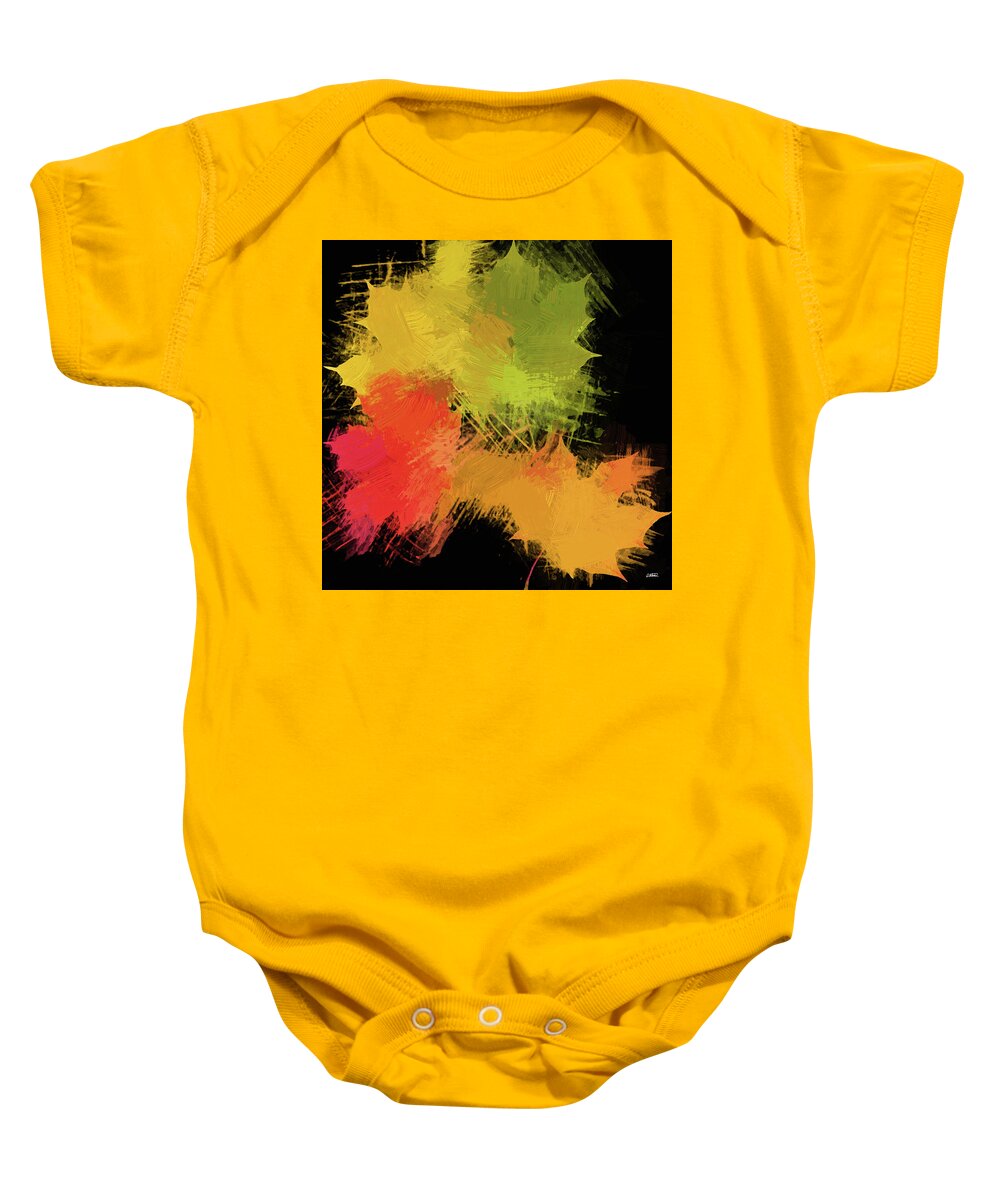 Abstract Baby Onesie featuring the painting Abstract - DWP1245124 by Dean Wittle