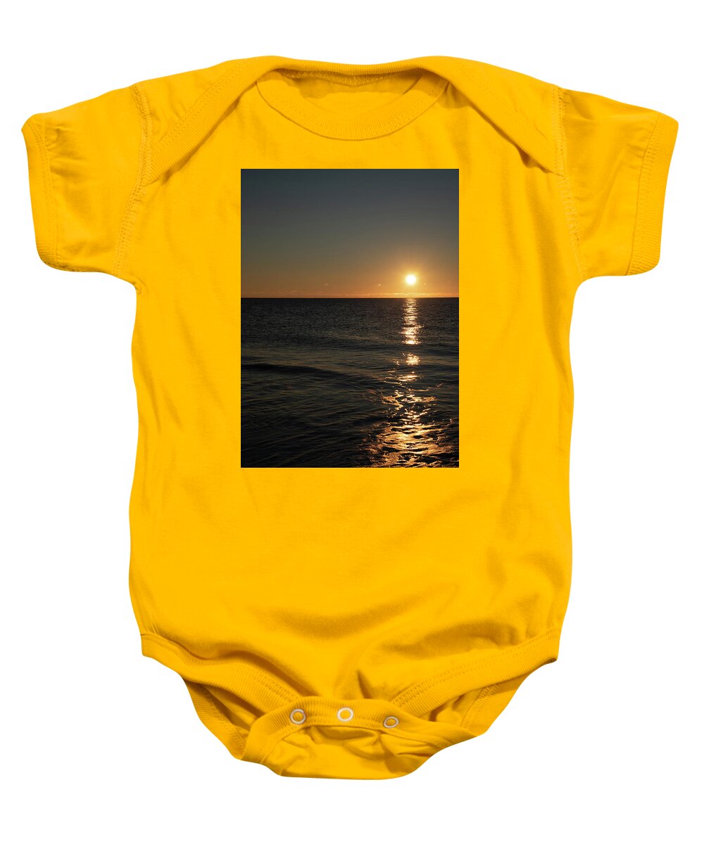 Morning Baby Onesie featuring the photograph Atlantic Ocean Sunrise by Dennis Schmidt
