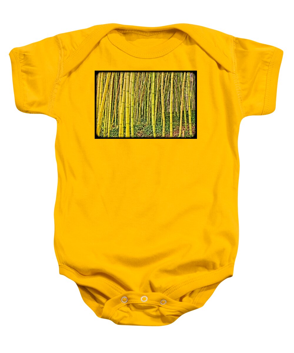 Bamboo Baby Onesie featuring the photograph Bamboo by Allen Nice-Webb