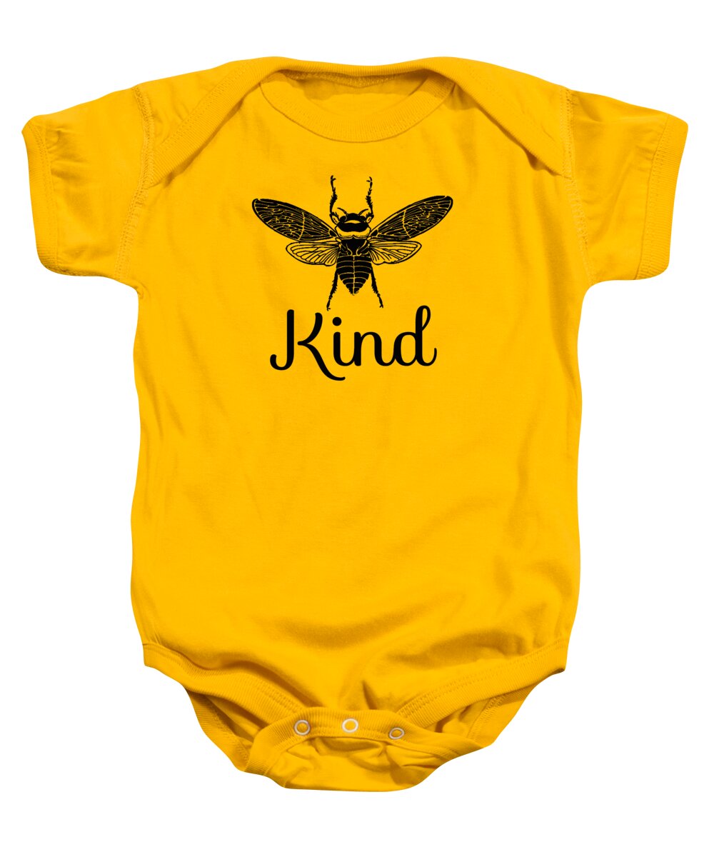 Be Kind Shirt Baby Onesie featuring the digital art Be Kind Shirt,Be Kind Sweatshirt,Mustard Yellow Shirt,Women's Sweatshirt,Women's Christian Shirts, by David Millenheft