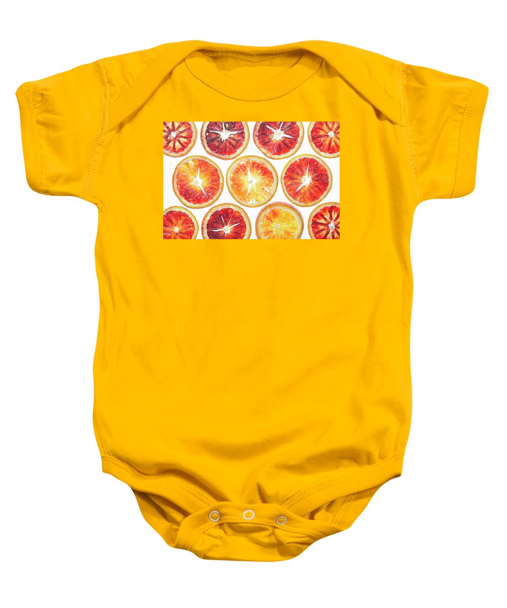 Fresh Baby Onesie featuring the photograph Blood Oranges #6 by Cuisine at Home