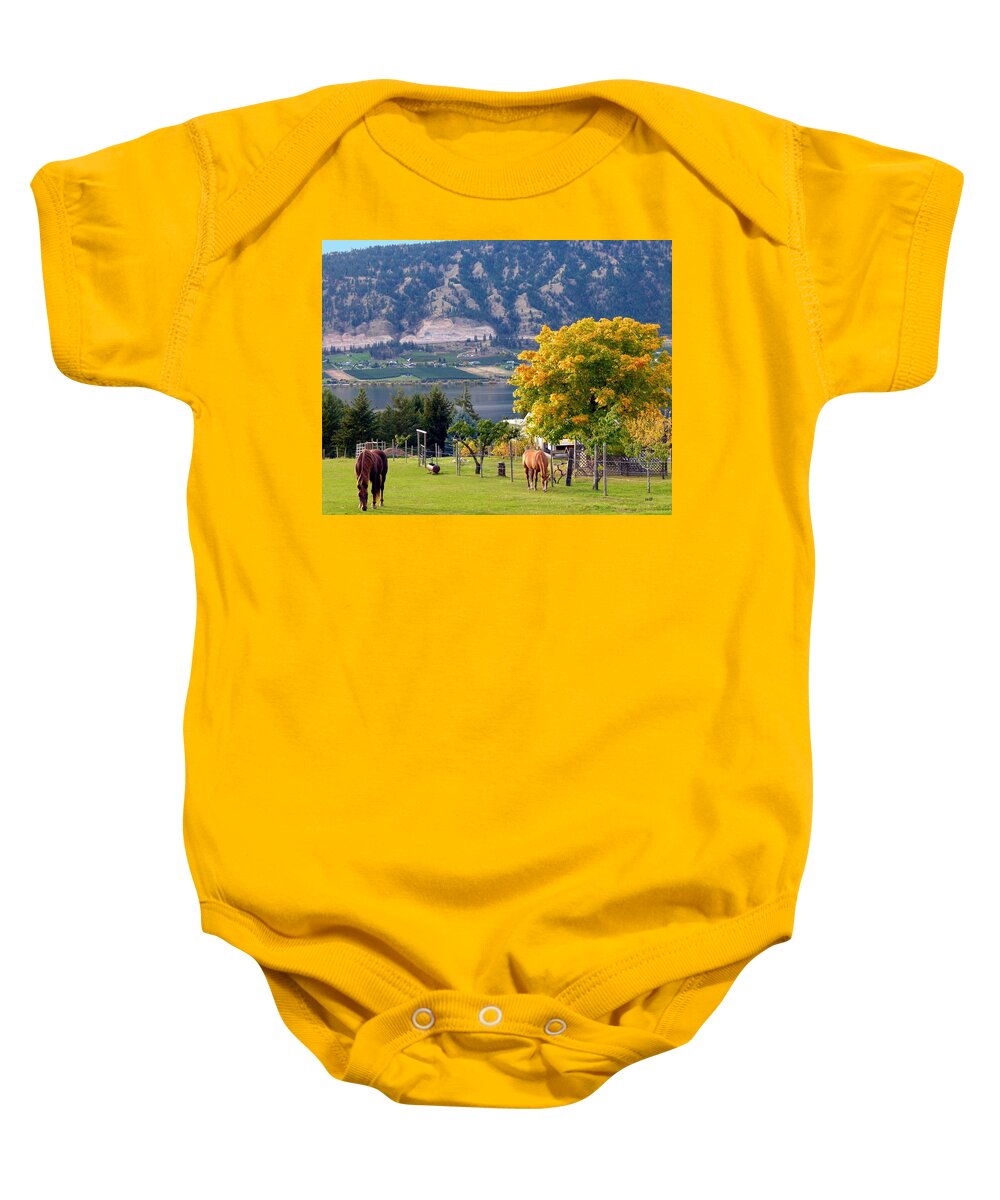 Horses Baby Onesie featuring the photograph Days Of Autumn 25 by Will Borden