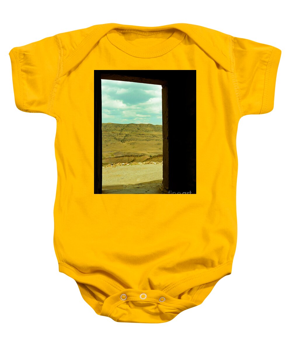 Desert Baby Onesie featuring the photograph The door to the wilderness by Yavor Mihaylov