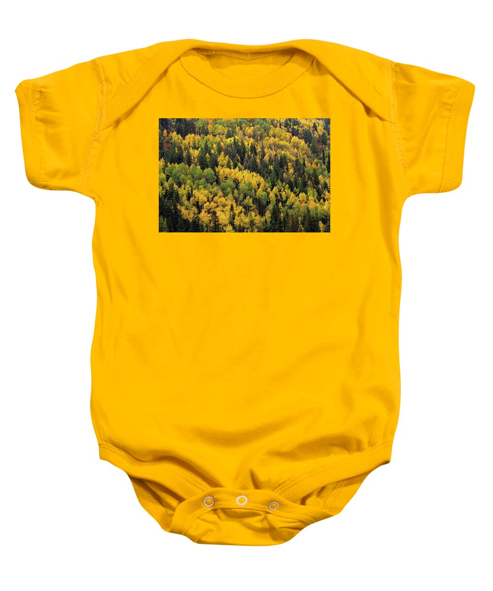  Baby Onesie featuring the photograph Little Cottonwood Fall Color - Alta, Utah by Brett Pelletier