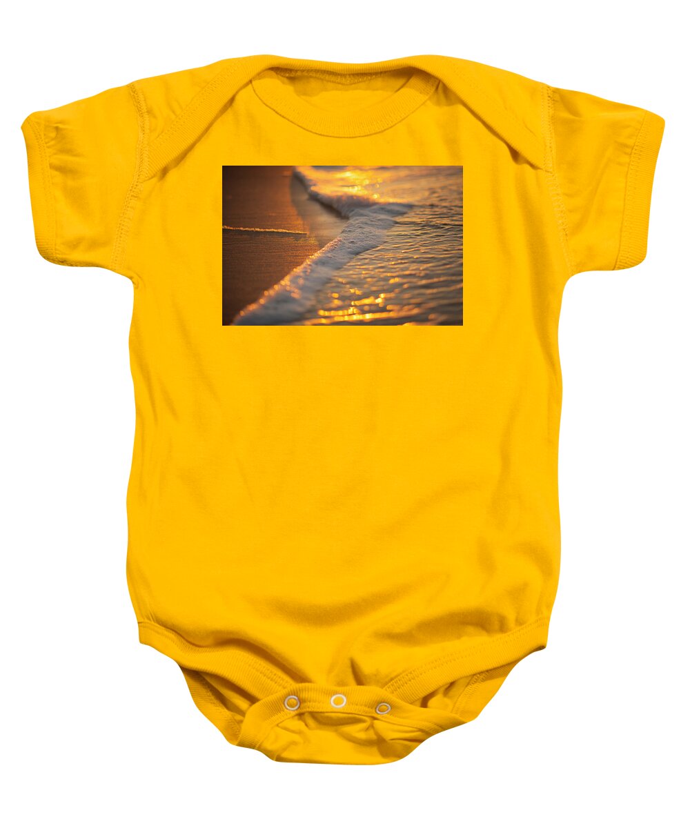 Surf Baby Onesie featuring the photograph Morning Shoreline by Tom Gresham