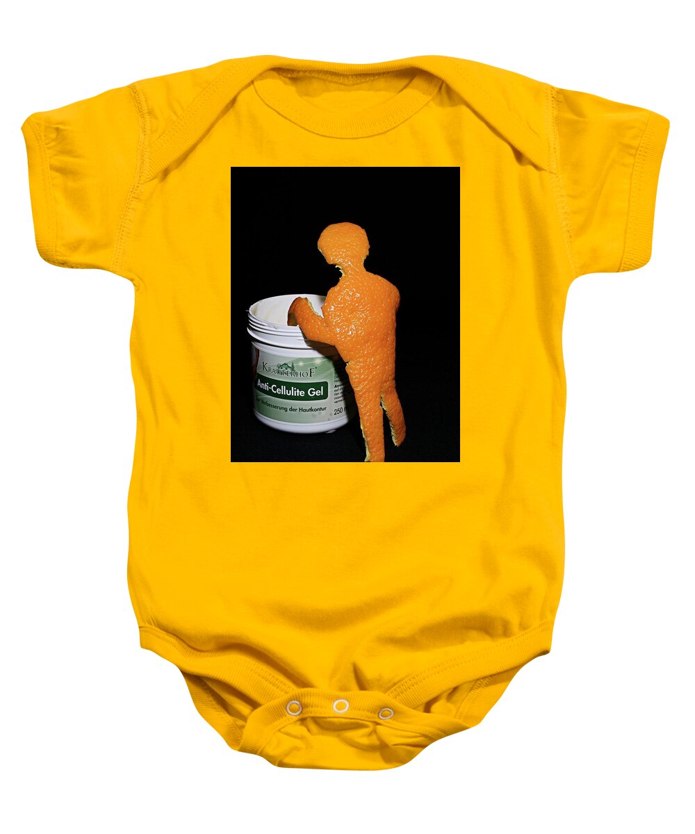 Orange Baby Onesie featuring the photograph Orange skin by Martin Smith
