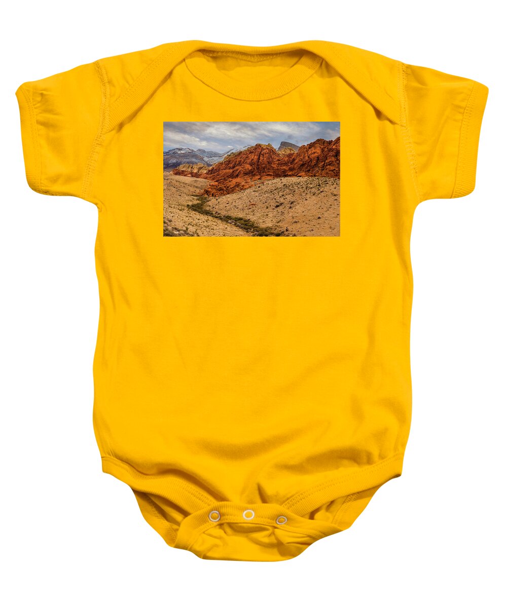 Las Vegas Nevada Baby Onesie featuring the photograph Red Rock Canyon by Joe Granita