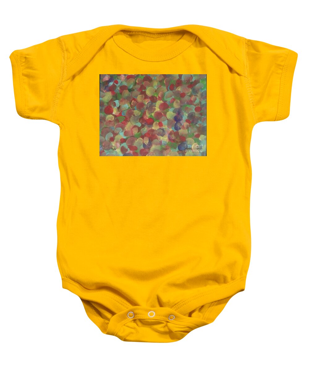 End-of-the-day Baby Onesie featuring the painting Relaxing by Elizabeth Mauldin