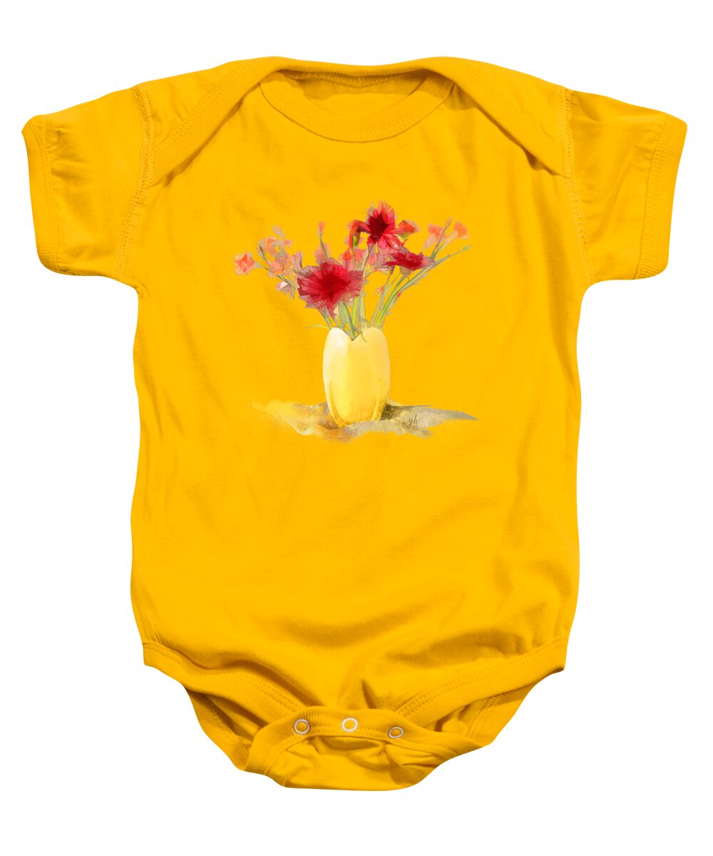 Still Life Baby Onesie featuring the digital art Rise Up Singing by Gina Harrison
