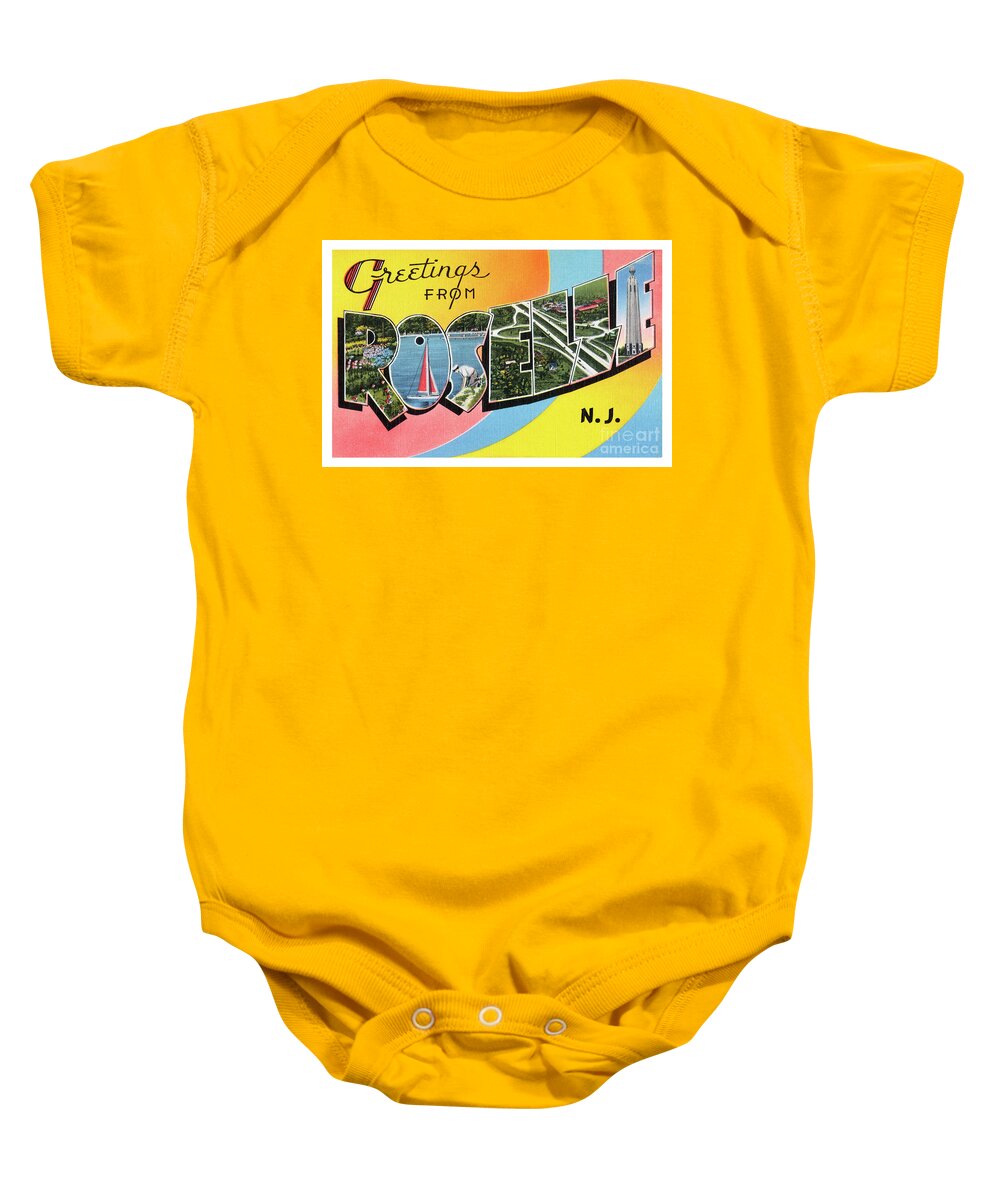 Roselle Baby Onesie featuring the photograph Roselle Greetings by Mark Miller