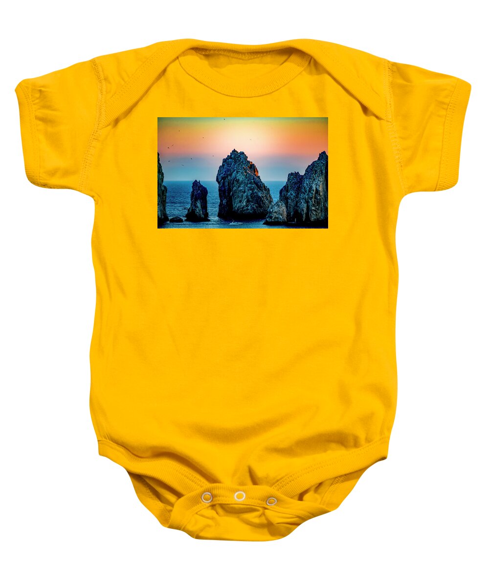 Trip Baby Onesie featuring the photograph Stunning Sunset by Camille Lopez