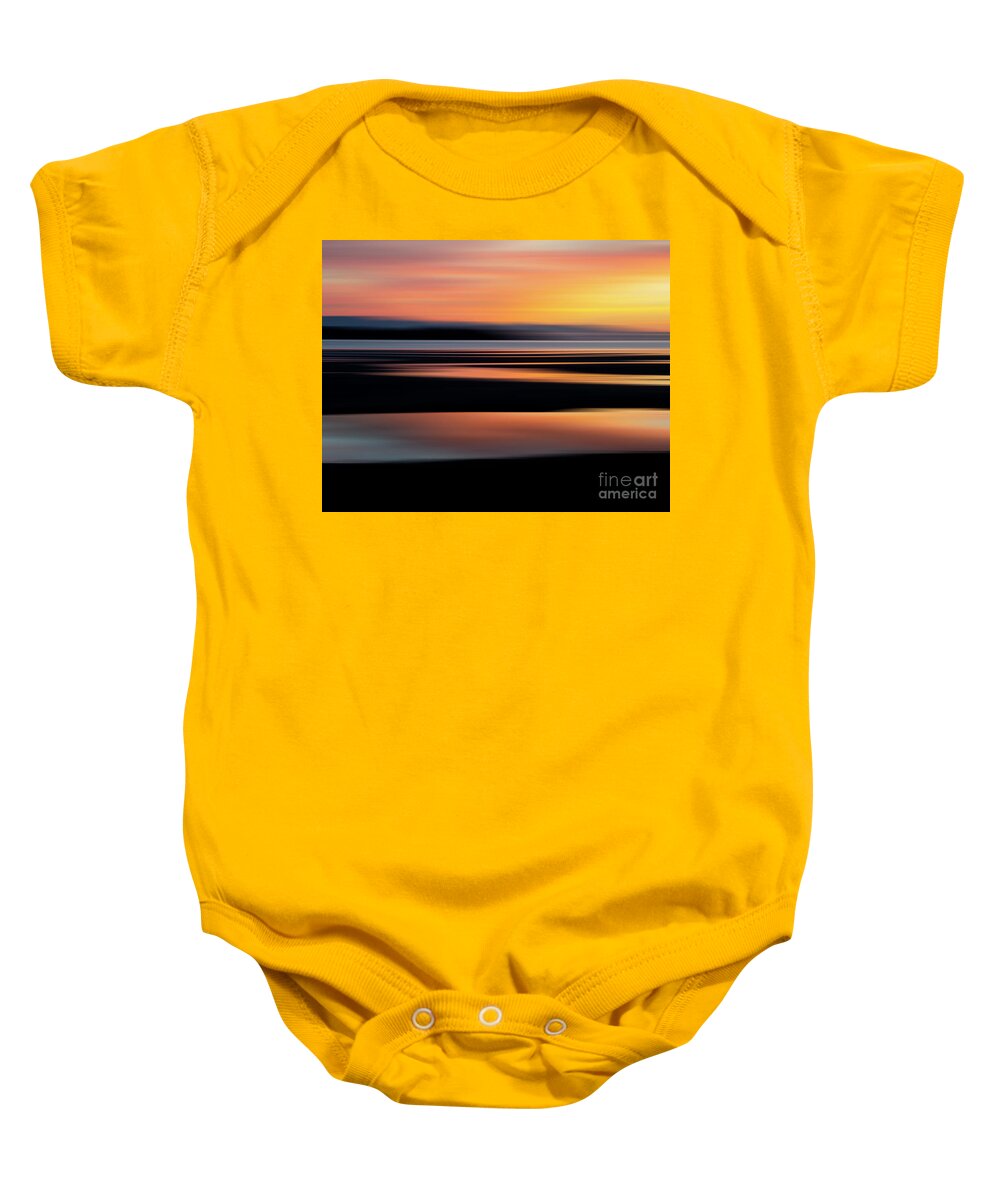 Rathtrevor Beach Sunrise Abstract Baby Onesie featuring the photograph Sunrise Surprise Rathtrevor Beach 2 by Bob Christopher
