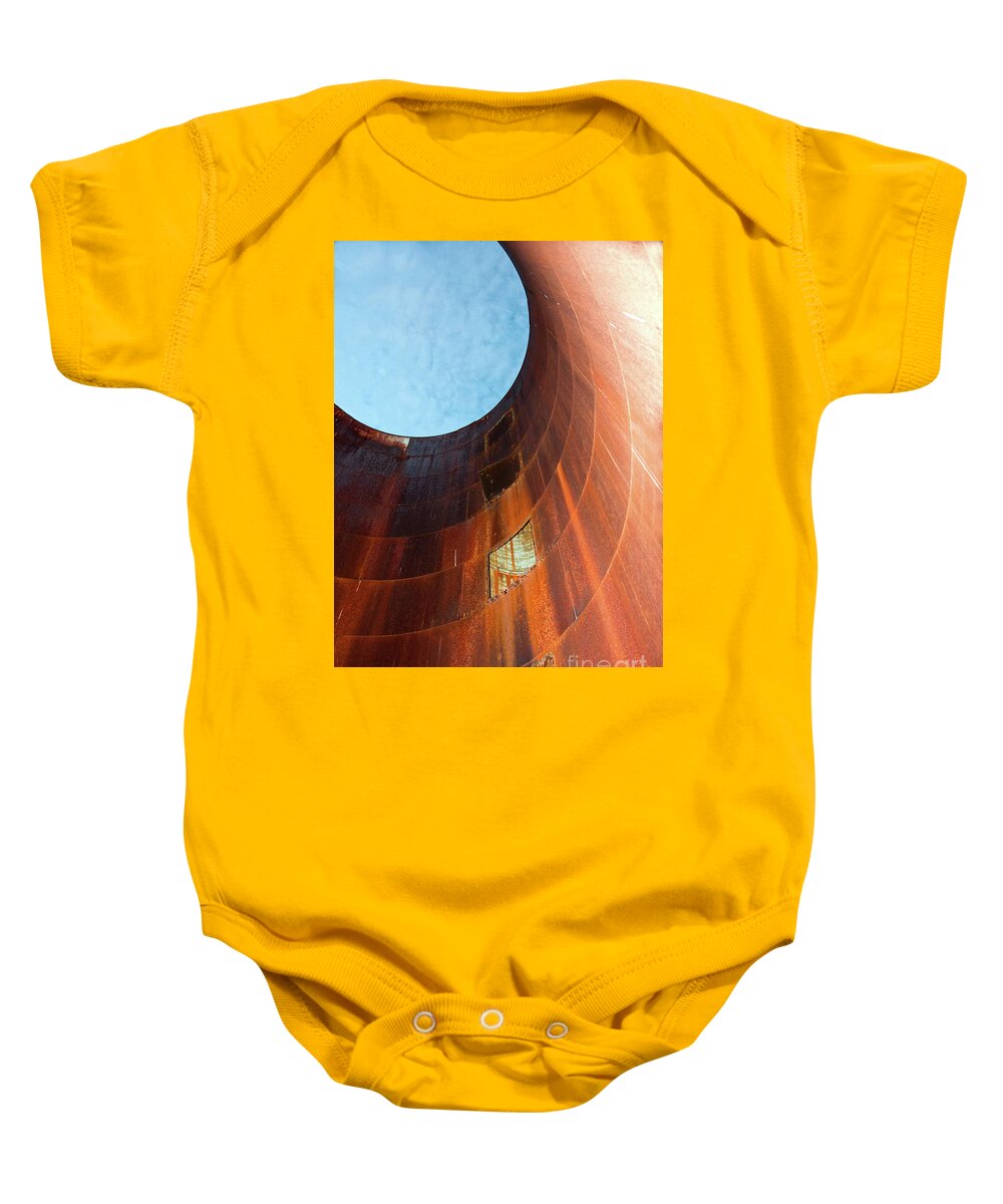 Silo Baby Onesie featuring the photograph Trapped In The Silo by Billy Knight