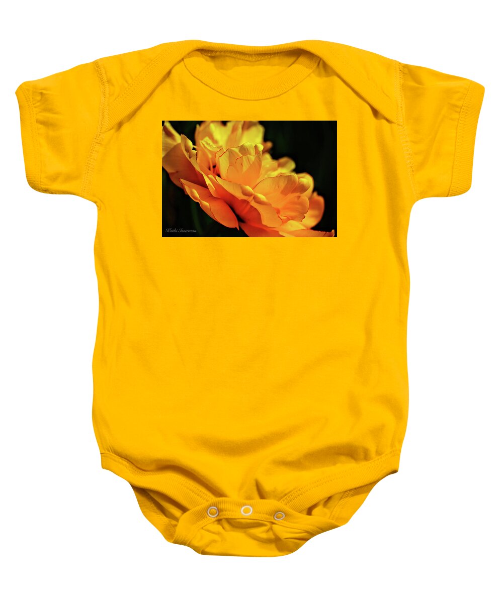 Brookside Gardens Baby Onesie featuring the photograph Tulip Exposed by Kathi Isserman