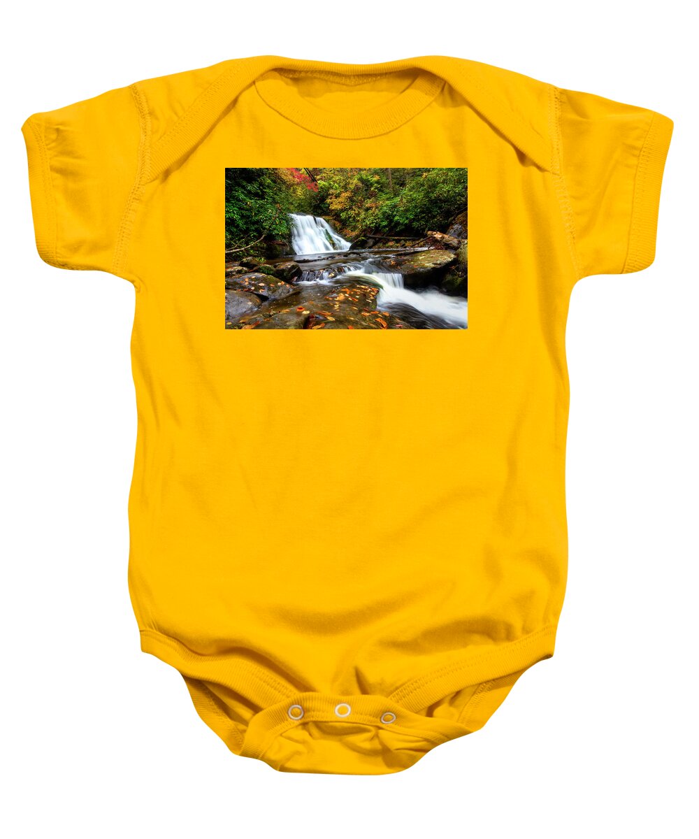 Carolina Baby Onesie featuring the photograph Whitewater by Debra and Dave Vanderlaan