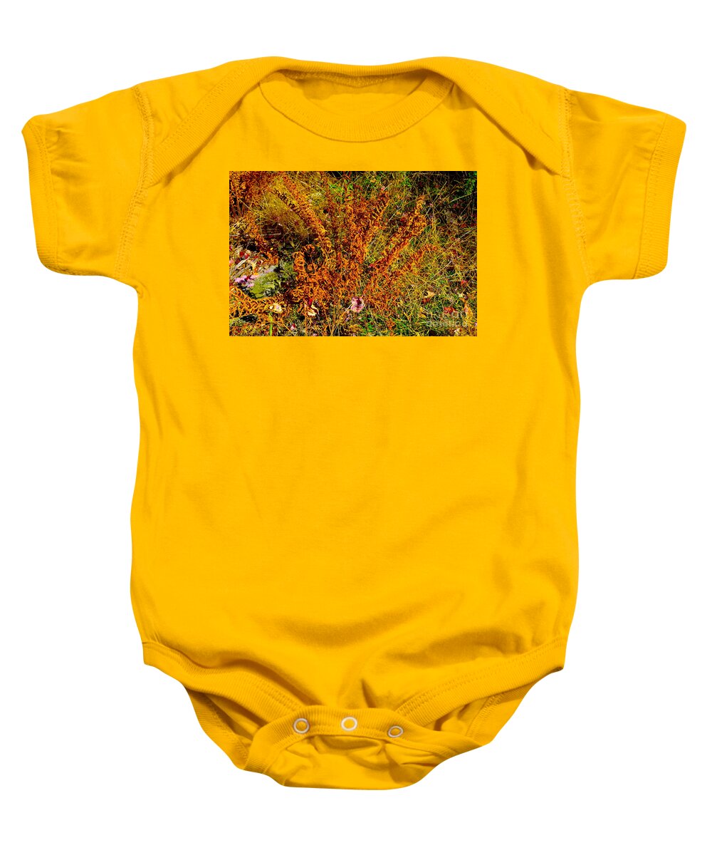Willow In The Wind Baby Onesie featuring the photograph Willow in the Wind by Barbra Telfer