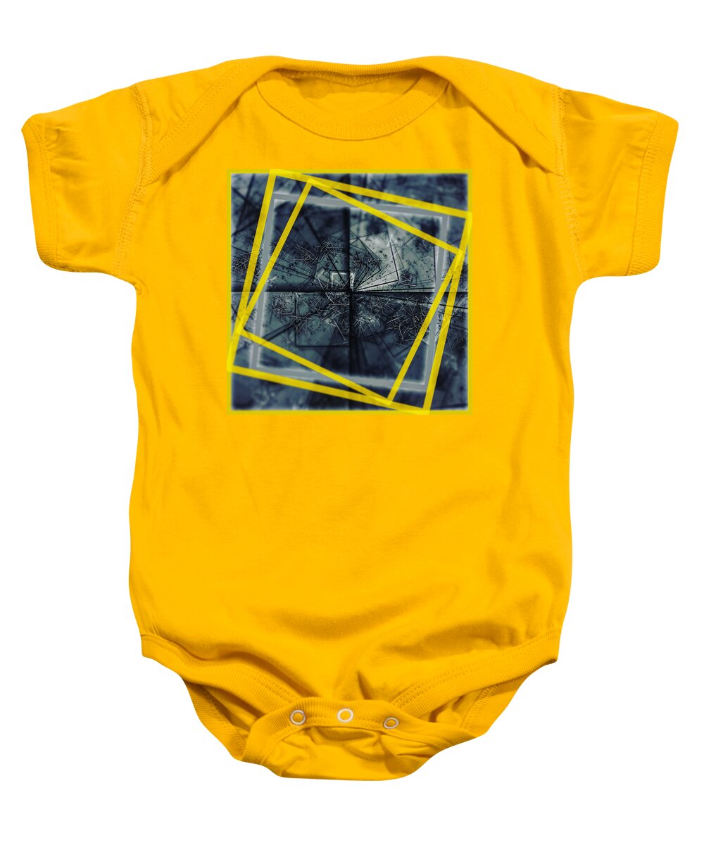 Abstract Baby Onesie featuring the digital art Pattern 17 #1 by Marko Sabotin