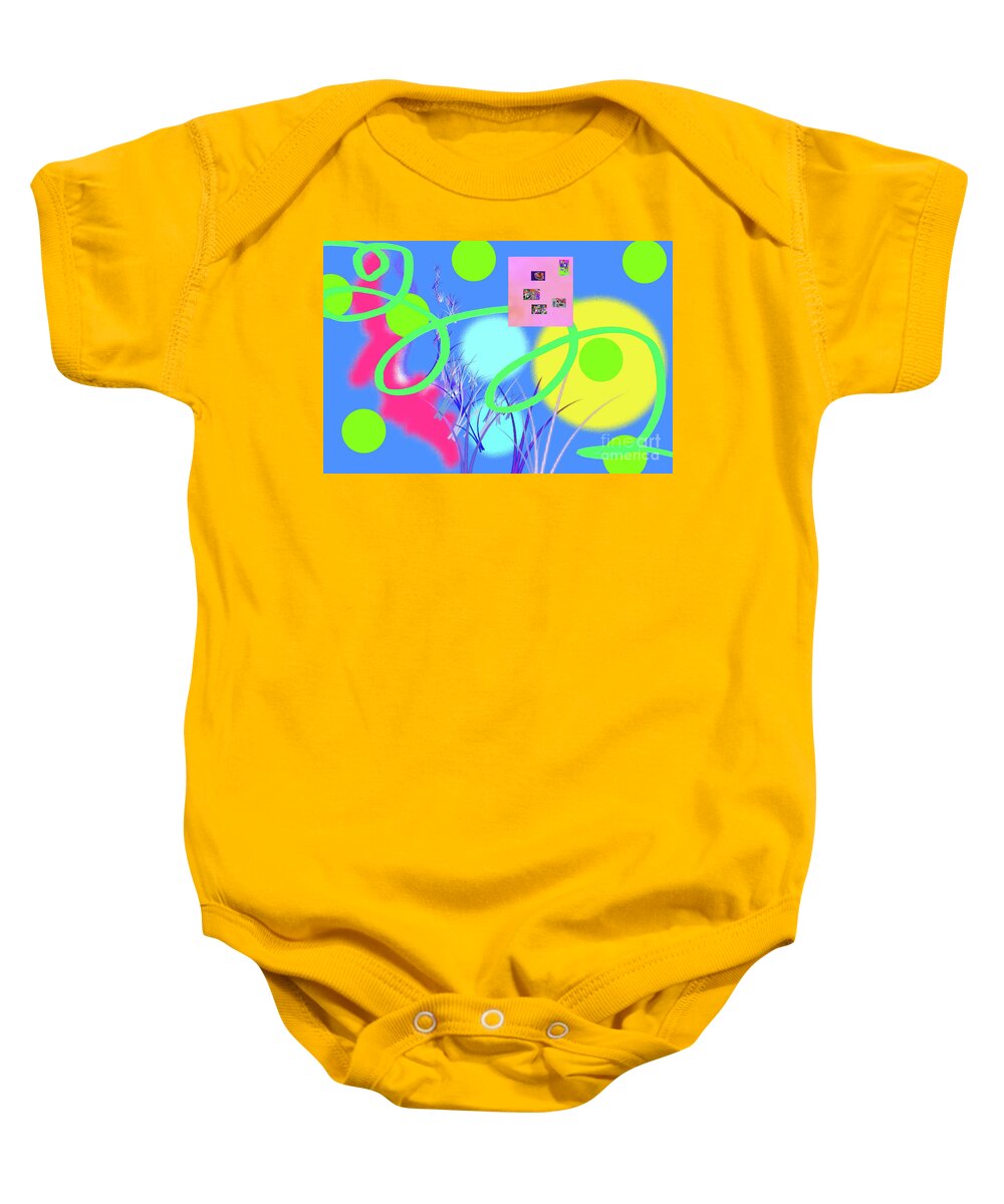 Walter Paul Bebirian: Volord Kingdom Art Collection Grand Gallery Baby Onesie featuring the digital art 7-4-2020d by Walter Paul Bebirian