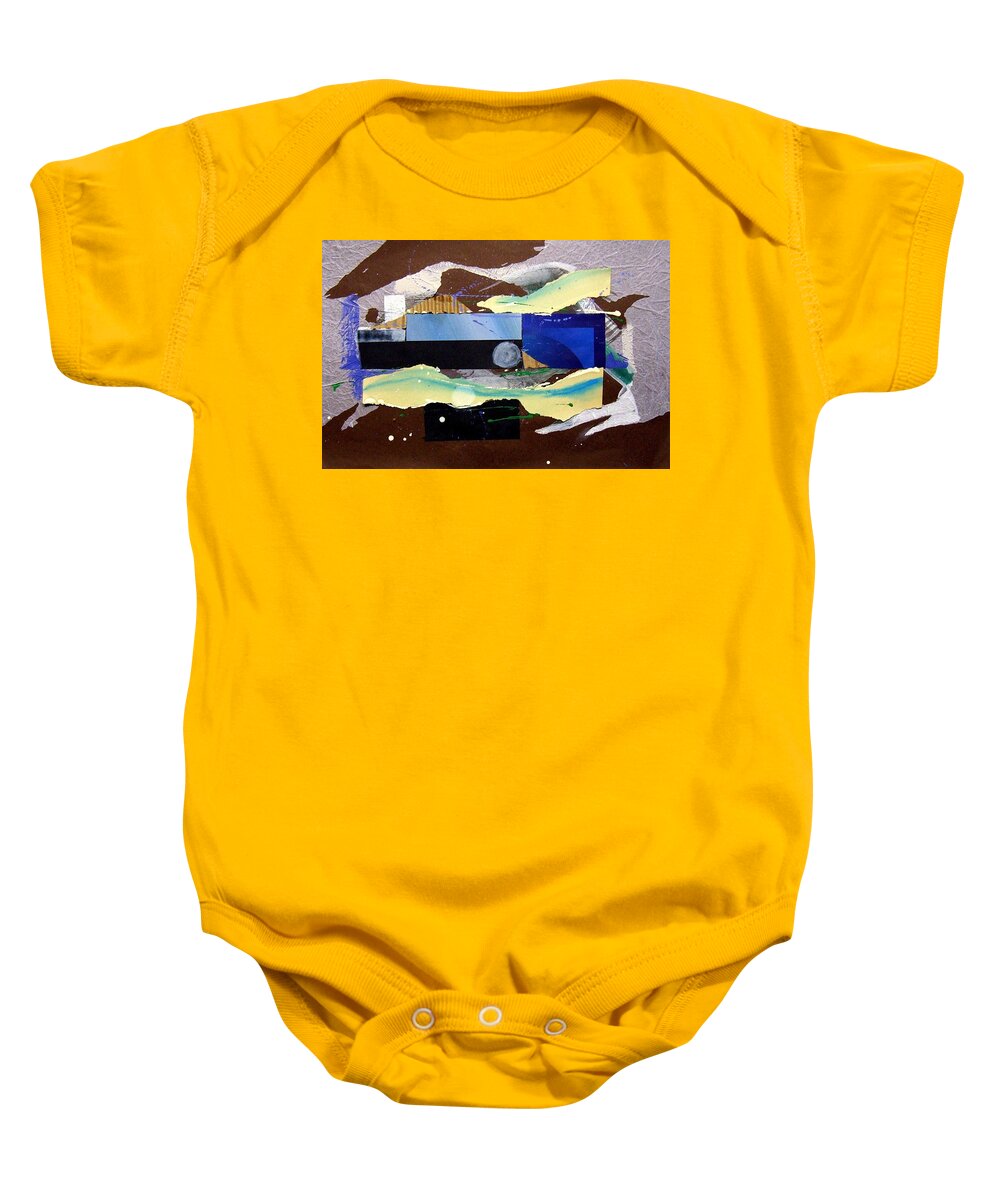 Watercolor Baby Onesie featuring the painting A common fit by Ric Rice