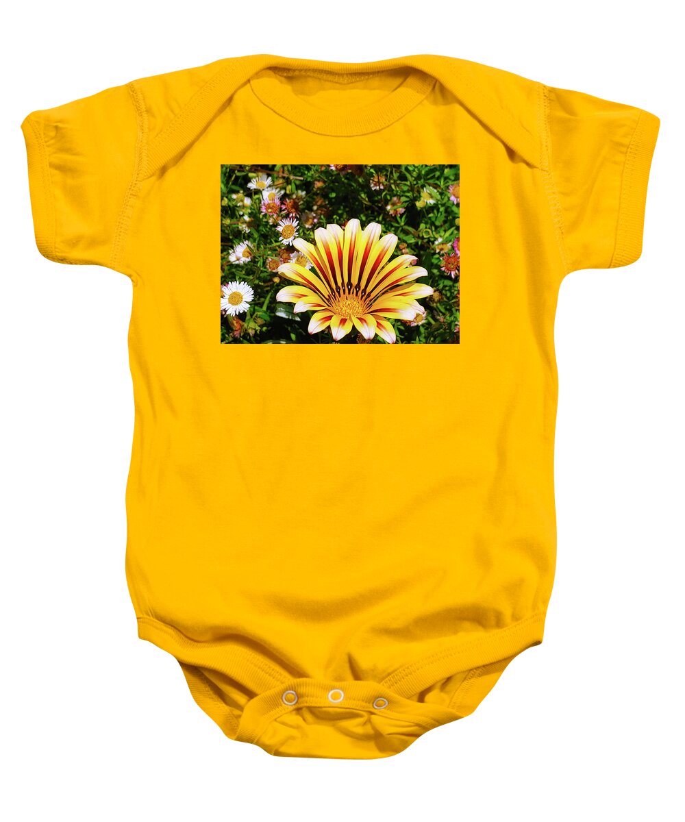 Flowers Baby Onesie featuring the photograph A Sunrise of Flowers by Marcus Jones