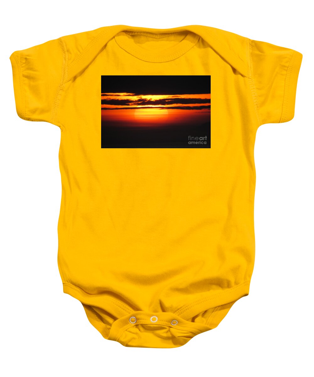 Alaska Baby Onesie featuring the photograph Alaskan Sunset by World Reflections By Sharon